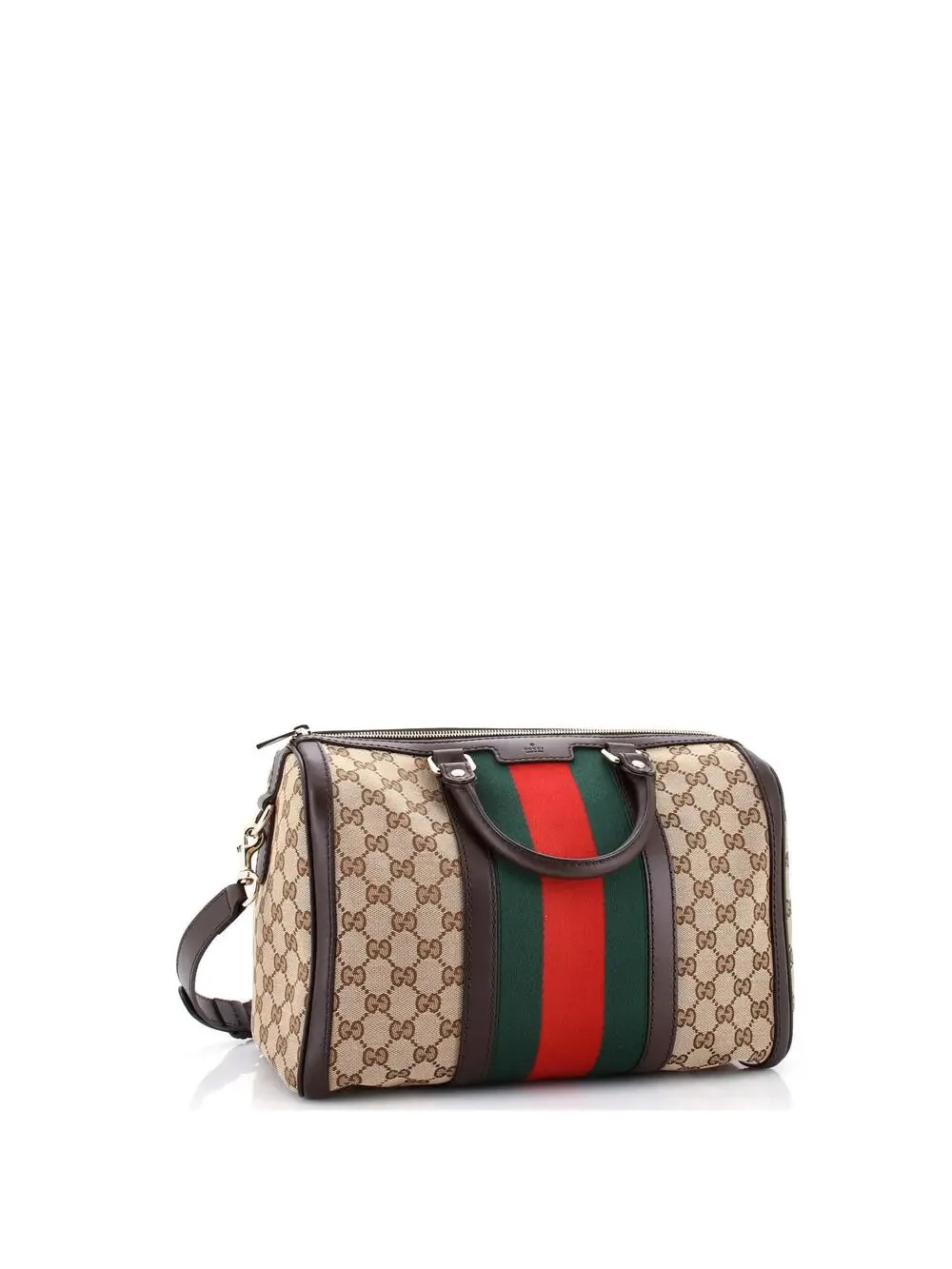 Gucci Vintage Web Boston Bag Gg Canvas #294552G13B